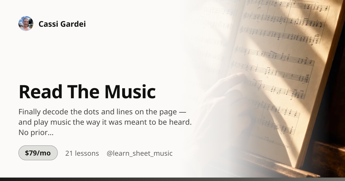 Read The Music — TeachClub